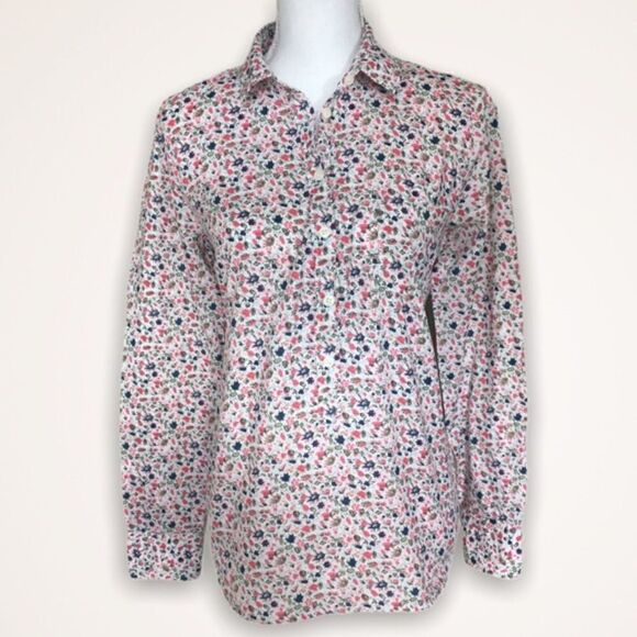 J. Crew Ditsy Floral Popover Shirt - Picture 2 of 7